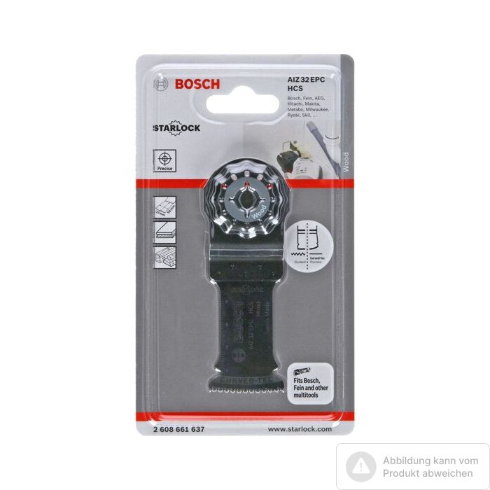 Foto von Bosch HCS Tauchsägeblatt AIZ 32 EPC Wood, 50 x 32 mm, 1er-Pack Foto von Bosch HCS Tauchsägeblatt AIZ 32 EPC Wood, 50 x 32 mm, 1er-Pack