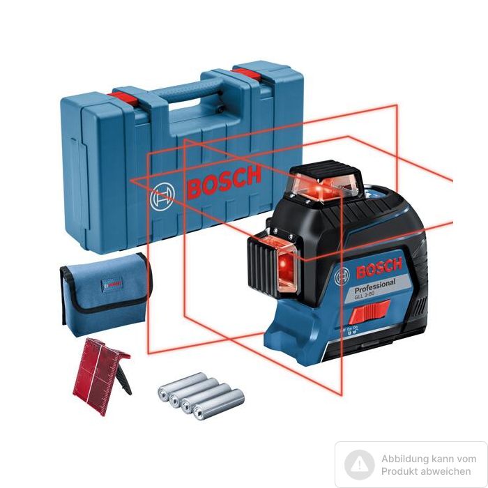 Bild von Bosch Linienlaser GLL 3-80 im Handwerkerkoffer Bild von Bosch Linienlaser GLL 3-80 im Handwerkerkoffer