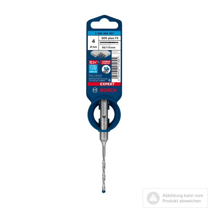 Bild von Bosch EXPERT SDS plus-7X Hammerbohrer, 4x50x115 mm Bild von Bosch EXPERT SDS plus-7X Hammerbohrer, 4x50x115 mm