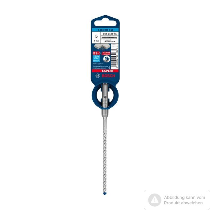 Bild von Bosch EXPERT SDS plus-7X Hammerbohrer, 5x100x165 mm Bild von Bosch EXPERT SDS plus-7X Hammerbohrer, 5x100x165 mm