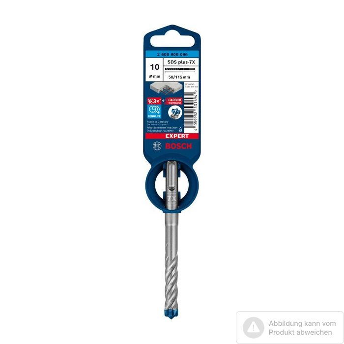 Bild von Bosch EXPERT SDS plus-7X Hammerbohrer, 10x50x115 mm Bild von Bosch EXPERT SDS plus-7X Hammerbohrer, 10x50x115 mm