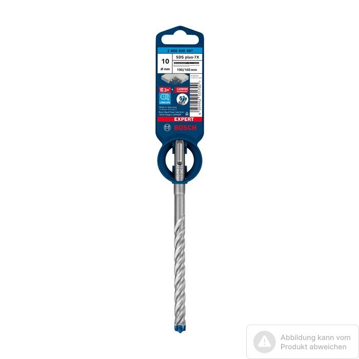 Foto von Bosch EXPERT SDS plus-7X Hammerbohrer, 10x100x165 mm Foto von Bosch EXPERT SDS plus-7X Hammerbohrer, 10x100x165 mm