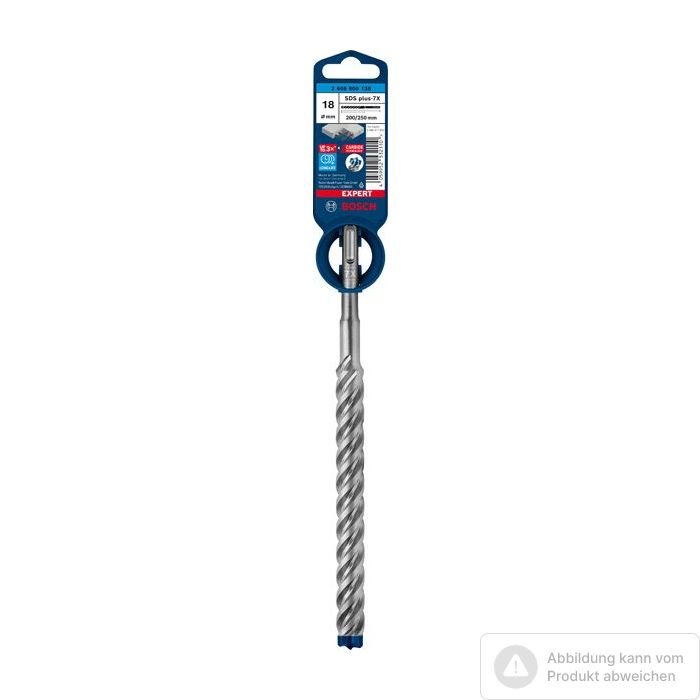 Bild von Bosch EXPERT SDS plus-7X Hammerbohrer, 18x200x265 mm Bild von Bosch EXPERT SDS plus-7X Hammerbohrer, 18x200x265 mm