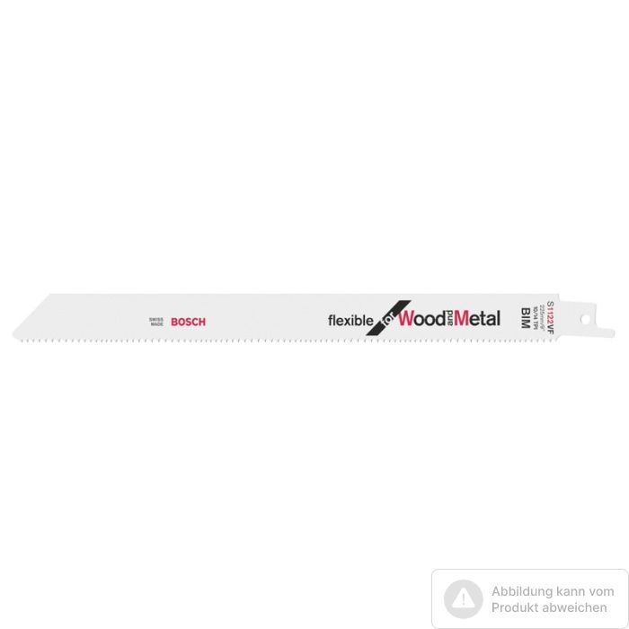 Bild von Bosch Säbelsägeblatt S 1122 VF, Flexible for Wood and Metal, 5er-Pack Bild von Bosch Säbelsägeblatt S 1122 VF, Flexible for Wood and Metal, 5er-Pack
