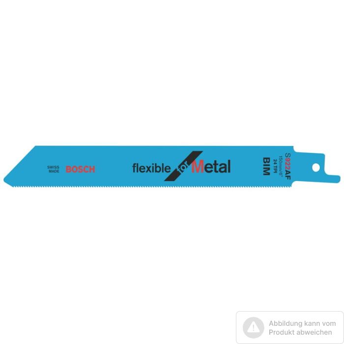 Foto von Bosch Säbelsägeblatt S 922 AF, Flexible for Metal, 5er-Pack Foto von Bosch Säbelsägeblatt S 922 AF, Flexible for Metal, 5er-Pack