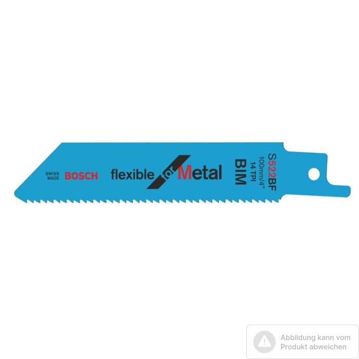 Bild von Bosch Säbelsägeblatt S 522 BF, Flexible for Metal, 5er-Pack Bild von Bosch Säbelsägeblatt S 522 BF, Flexible for Metal, 5er-Pack