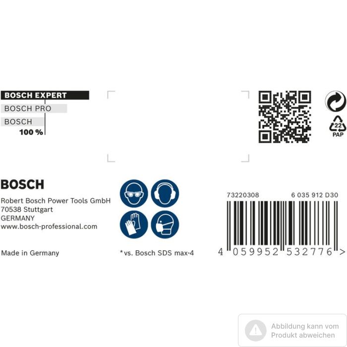 Foto von Bosch EXPERT SDS max-8X Hammerbohrer, 12x400x540 mm Foto von Bosch EXPERT SDS max-8X Hammerbohrer, 12x400x540 mm