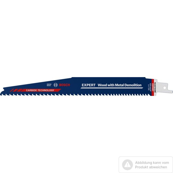 Bild von Bosch EXPERT S1167XHM Wood with Metal Demolition Säbelsägeblatt Bild von Bosch EXPERT S1167XHM Wood with Metal Demolition Säbelsägeblatt