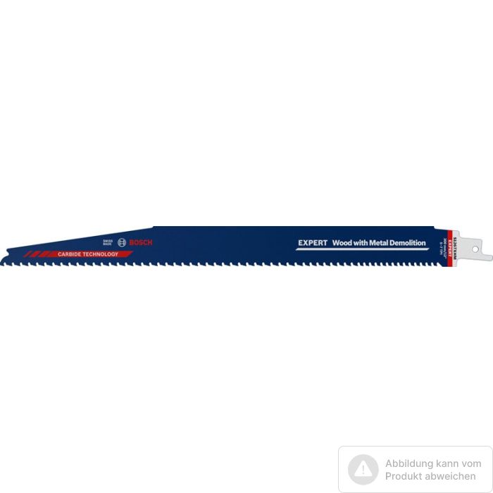 Foto von Bosch EXPERT S1267XHM Wood with Metal Demolition Säbelsägeblatt Foto von Bosch EXPERT S1267XHM Wood with Metal Demolition Säbelsägeblatt