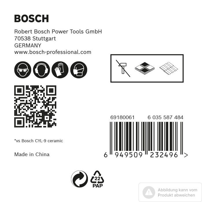 Foto von Bosch EXPERT HEX-9 Hard Ceramic Bohrer-Set, 4/5/6/8/10x90 mm, 5-tlg. Foto von Bosch EXPERT HEX-9 Hard Ceramic Bohrer-Set, 4/5/6/8/10x90 mm, 5-tlg.