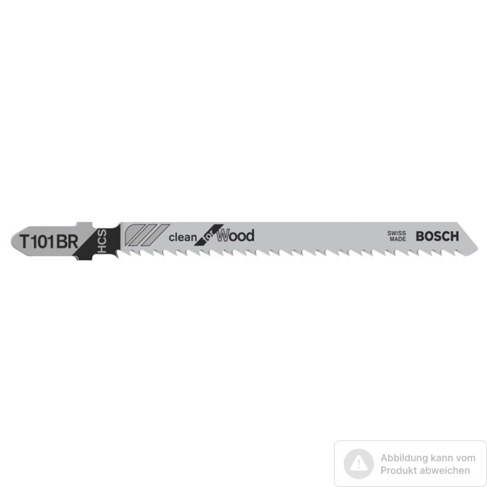 Foto von Bosch Stichsägeblatt T 101 BR Clean for Wood, 5er-Pack Foto von Bosch Stichsägeblatt T 101 BR Clean for Wood, 5er-Pack