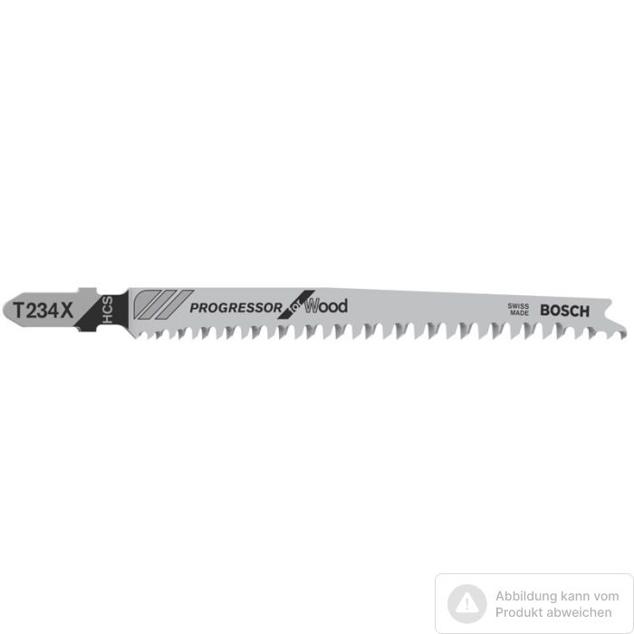 Foto von Bosch Stichsägeblatt T 234 X Progressor for Wood, 5er-Pack Foto von Bosch Stichsägeblatt T 234 X Progressor for Wood, 5er-Pack