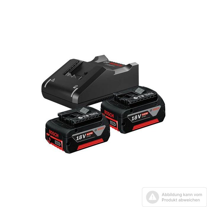 Bild von Bosch Starter-Set 2 x GBA 18V 4.0Ah + GAL 18V-40 Bild von Bosch Starter-Set 2 x GBA 18V 4.0Ah + GAL 18V-40