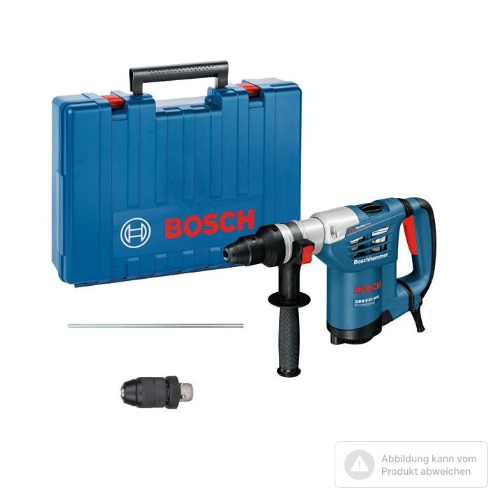 Foto von Bosch Bohrhammer mit SDS plus GBH 4-32 DFR, Schnellwechselbohrfutter, Handwerkerkoffer Foto von Bosch Bohrhammer mit SDS plus GBH 4-32 DFR, Schnellwechselbohrfutter, Handwerkerkoffer