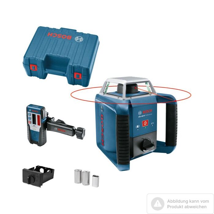Bild von Bosch Rotationslaser GRL 400 H im Handwerkerkoffer Bild von Bosch Rotationslaser GRL 400 H im Handwerkerkoffer