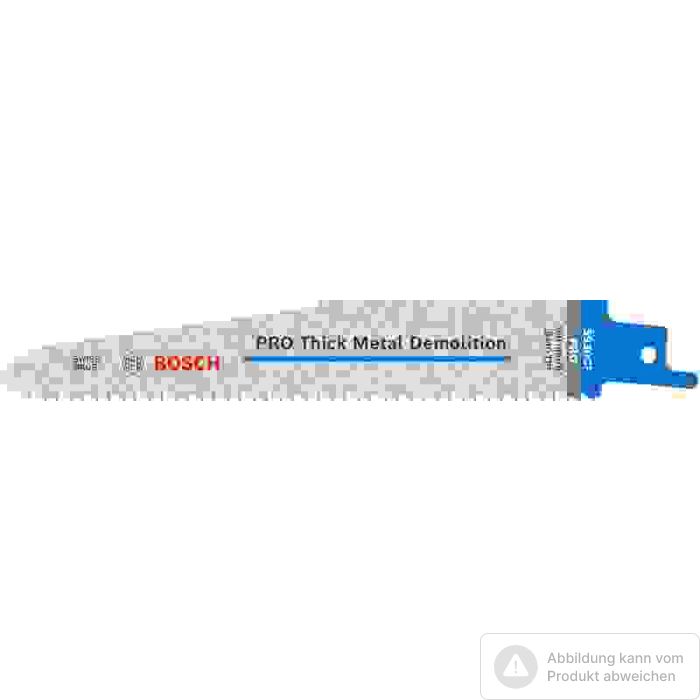 Foto von Bosch PRO Thick Metal Demolition S930CF Säbelsägeblatt, 1,6 x 22 x 150 mm, 5-tlg. Foto von Bosch PRO Thick Metal Demolition S930CF Säbelsägeblatt, 1,6 x 22 x 150 mm, 5-tlg.