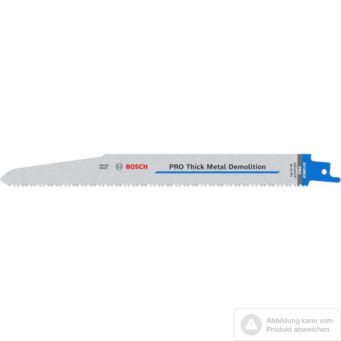 Foto von Bosch PRO Thick Metal Demolition S1130CF Säbelsägeblatt, 1,6 x 22 x 225 mm, 5-tlg. Foto von Bosch PRO Thick Metal Demolition S1130CF Säbelsägeblatt, 1,6 x 22 x 225 mm, 5-tlg.