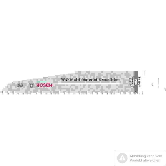 Bild von Bosch PRO Multi Material Demolition S610VF Säbelsägeblatt, 1,6 x 22 x 150 mm, 5-tlg. Bild von Bosch PRO Multi Material Demolition S610VF Säbelsägeblatt, 1,6 x 22 x 150 mm, 5-tlg.