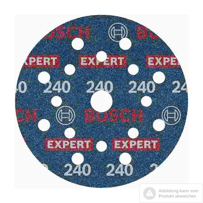 Foto von Bosch EXPERT O780 Folienschleifscheibe, 125 mm, K240 Foto von Bosch EXPERT O780 Folienschleifscheibe, 125 mm, K240