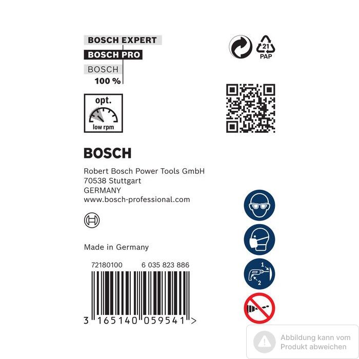 Bild von Bosch PRO Wood HSS Installationsbohrer, 20 x 100 x 600 mm Bild von Bosch PRO Wood HSS Installationsbohrer, 20 x 100 x 600 mm