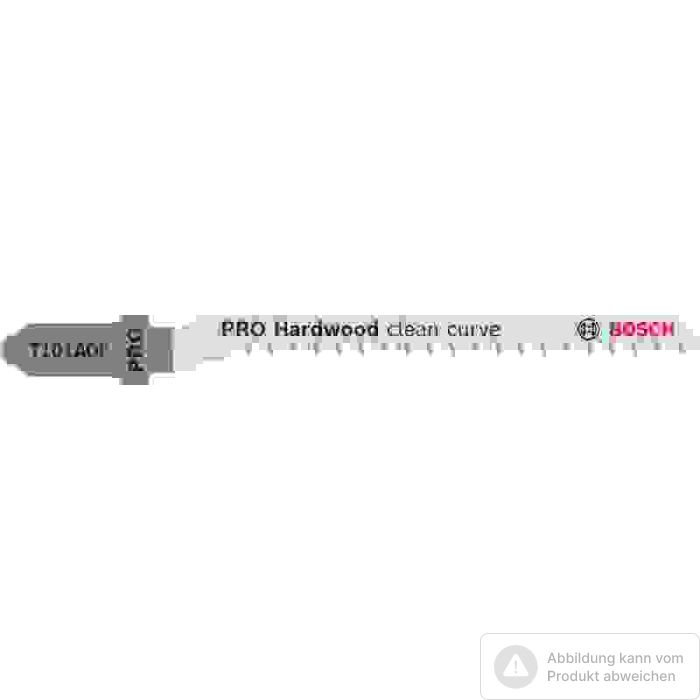 Bild von Bosch PRO Hardwood clean curve T101AOF Stichsägeblatt, 83 mm, 3-tlg. Bild von Bosch PRO Hardwood clean curve T101AOF Stichsägeblatt, 83 mm, 3-tlg.