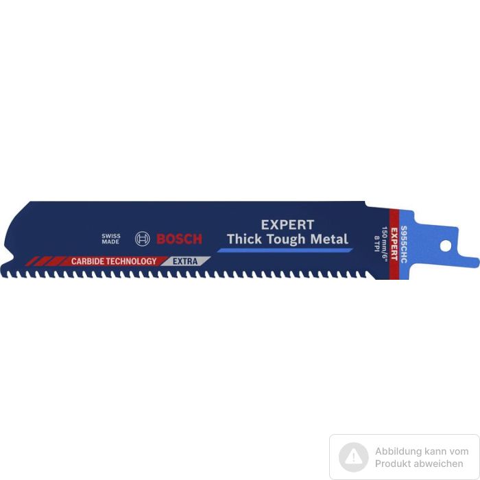 Bild von Bosch EXPERT S955CHC Thick Tough Metal Säbelsägeblatt Bild von Bosch EXPERT S955CHC Thick Tough Metal Säbelsägeblatt