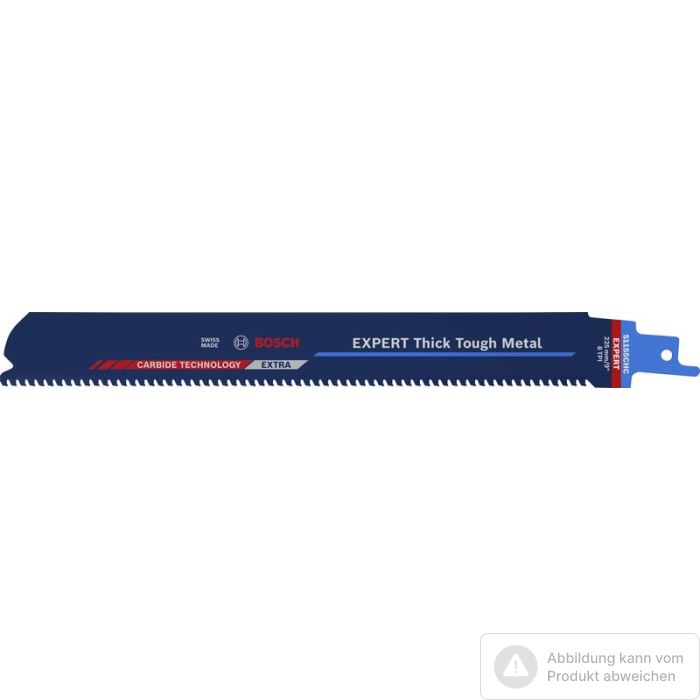 Bild von Bosch EXPERT S1155CHC Thick Tough Metal Säbelsägeblatt Bild von Bosch EXPERT S1155CHC Thick Tough Metal Säbelsägeblatt