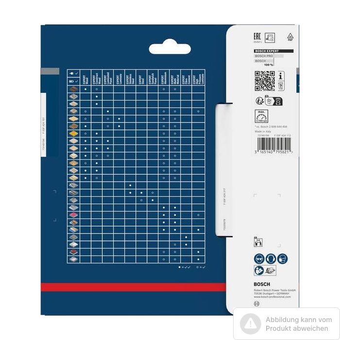 Bild von Bosch EXPERT Wood Kreissägeblatt, 160x2,2/1,6x20 mm, Z24 Bild von Bosch EXPERT Wood Kreissägeblatt, 160x2,2/1,6x20 mm, Z24
