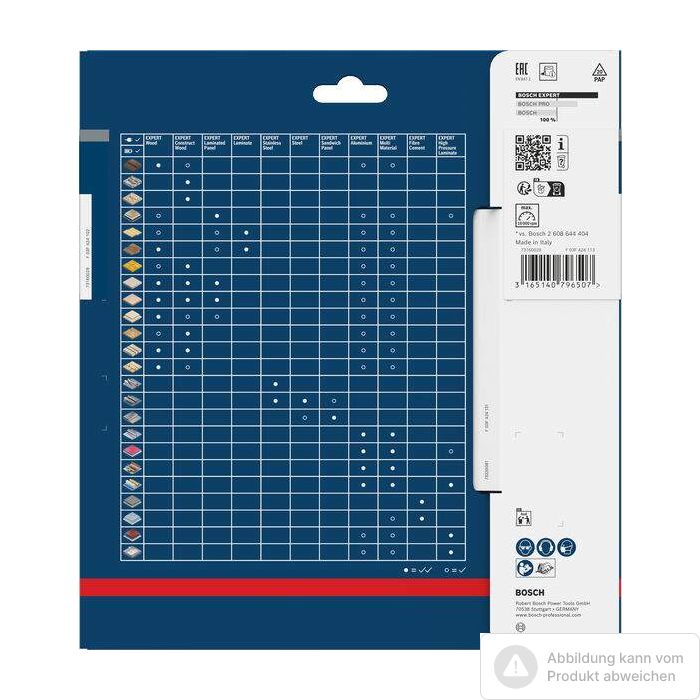 Bild von Bosch EXPERT Wood Kreissägeblatt, 190x2/1,3x30 mm, Z40 Bild von Bosch EXPERT Wood Kreissägeblatt, 190x2/1,3x30 mm, Z40