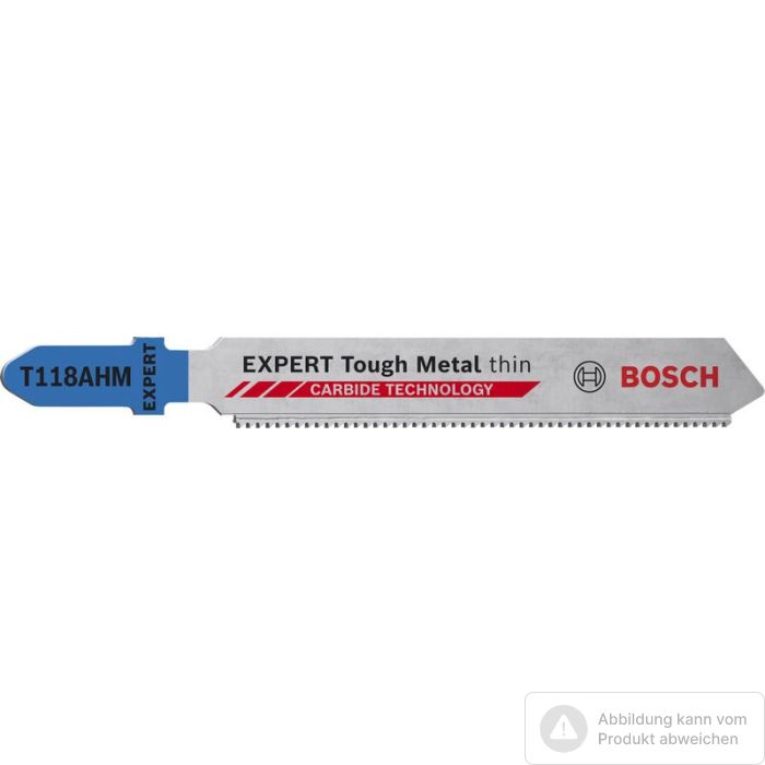Foto von Bosch EXPERT Tough Metal thin T118AHM Stichsägeblatt, 3-tlg. Foto von Bosch EXPERT Tough Metal thin T118AHM Stichsägeblatt, 3-tlg.