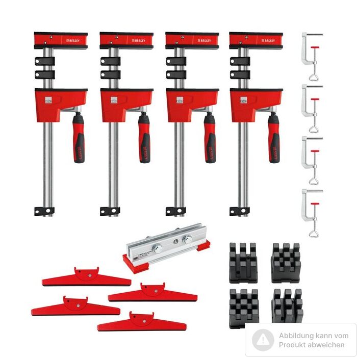 Bild von Bessey Korpuszwingen Set KRE-SET-A 4x KRE100-2K, 2x KR-AS, 1x KP Bild von Bessey Korpuszwingen Set KRE-SET-A 4x KRE100-2K, 2x KR-AS, 1x KP