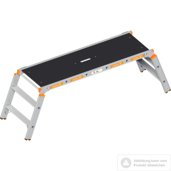 Foto von Layher Arbeitsplattform Topic 1065, klappbar Plattformabmessung 1500 x 500 mm Foto von Layher Arbeitsplattform Topic 1065, klappbar Plattformabmessung 1500 x 500 mm