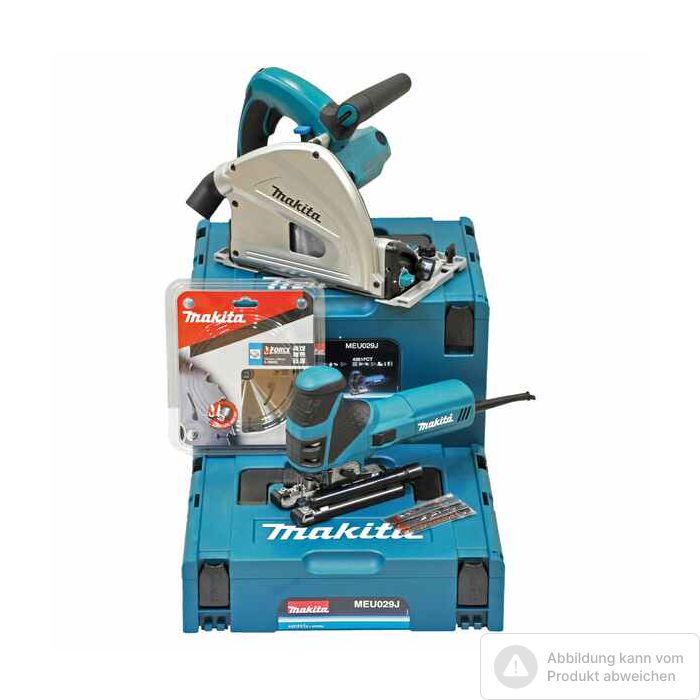 Bild von Makita Sägenset MEU029J bestehend aus: Tauchsäge SP6000 J und Stichsäge 4351 FCTJ Bild von Makita Sägenset MEU029J bestehend aus: Tauchsäge SP6000 J und Stichsäge 4351 FCTJ