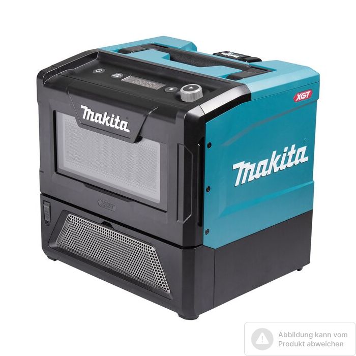 Foto von Makita Akku-Mikrowelle MW001GZ für 40 Volt Akkus, ohne Akkus, ohne Ladegerät Foto von Makita Akku-Mikrowelle MW001GZ für 40 Volt Akkus, ohne Akkus, ohne Ladegerät