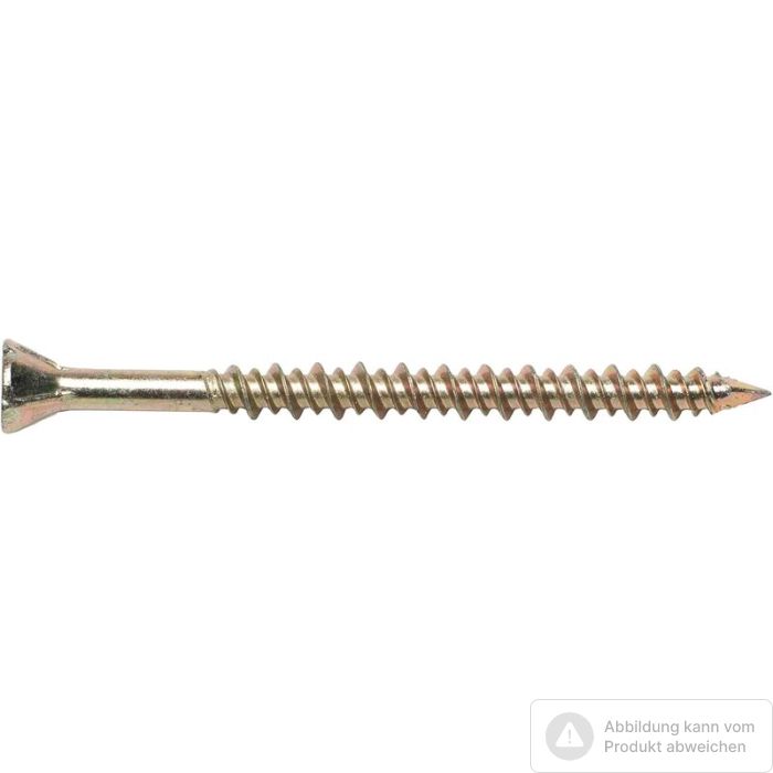 Foto von Makita Holzschraube 4,2x55mm, gelb verzinkt, PH2 Foto von Makita Holzschraube 4,2x55mm, gelb verzinkt, PH2