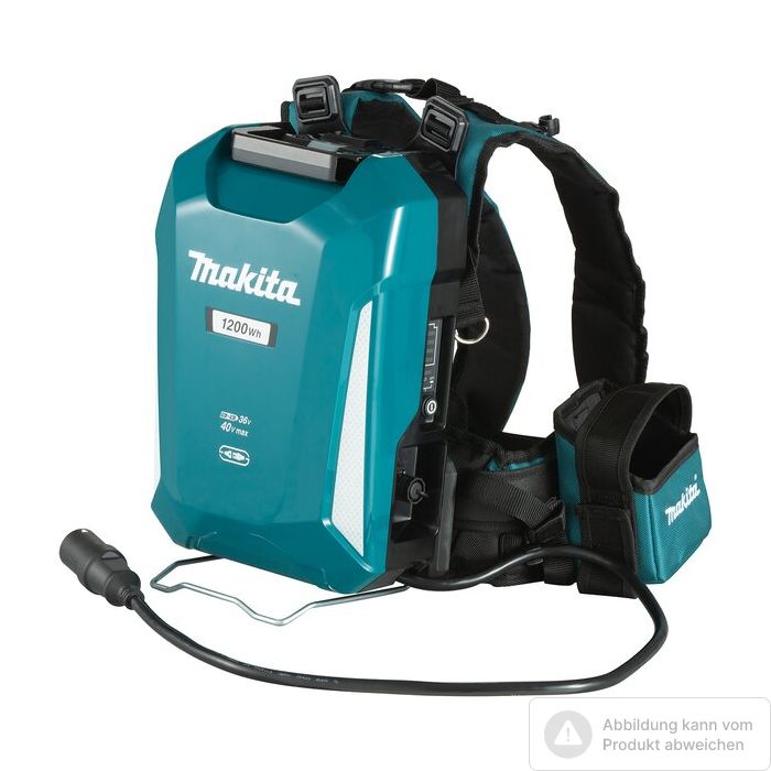 Foto von Makita Rückentragbarer-Akku PDC1200 2 x 18 Volt / 40 Volt, Ladezeit 360 Minuten Foto von Makita Rückentragbarer-Akku PDC1200 2 x 18 Volt / 40 Volt, Ladezeit 360 Minuten