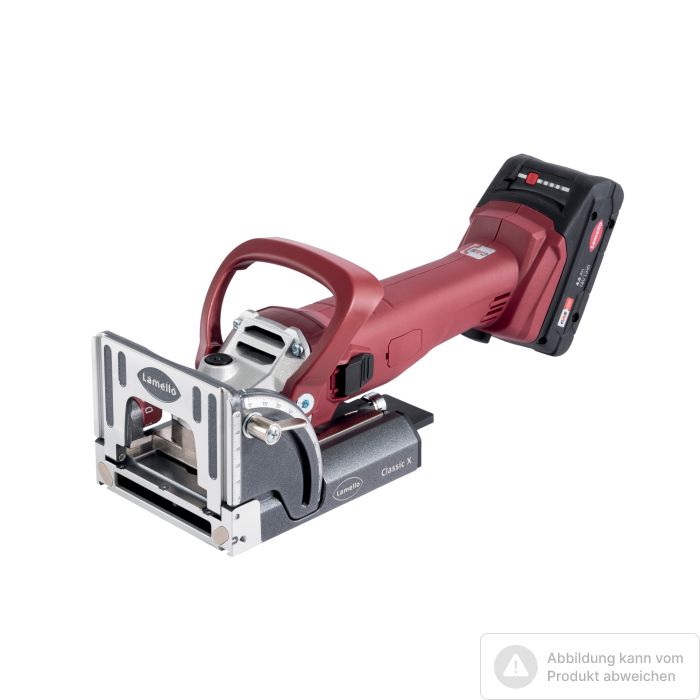 Foto von Lamello Classic X Akku Nutfräsmaschine, Set, im Systainer, inkl. Akkus,Lader Stecker Typ C Euro Foto von Lamello Classic X Akku Nutfräsmaschine, Set, im Systainer, inkl. Akkus,Lader Stecker Typ C Euro