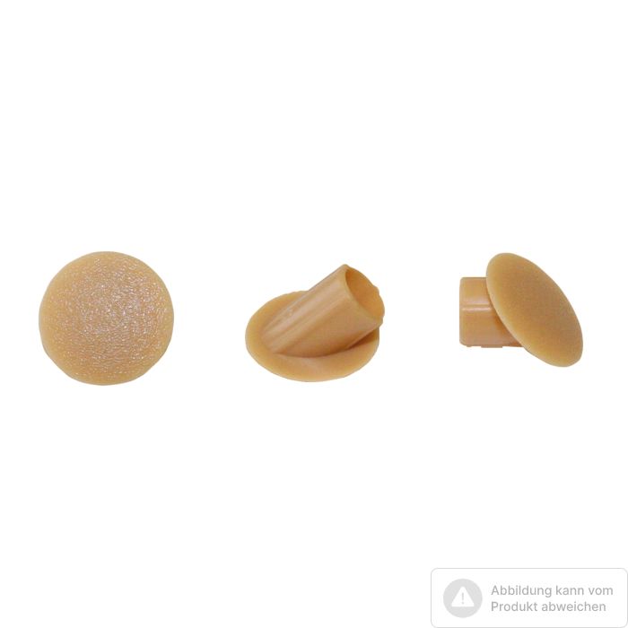 Bild von Lamello Clamex Abdeckkappe 45°, 100 Stück, RAL 1011 braunbeige, Buche Bild von Lamello Clamex Abdeckkappe 45°, 100 Stück, RAL 1011 braunbeige, Buche