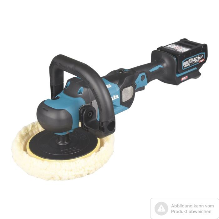 Foto von Makita Akku-Poliermaschine PV001GZ für 40 Volt Akkus, ohne Akkus, ohne Ladegerät Foto von Makita Akku-Poliermaschine PV001GZ für 40 Volt Akkus, ohne Akkus, ohne Ladegerät