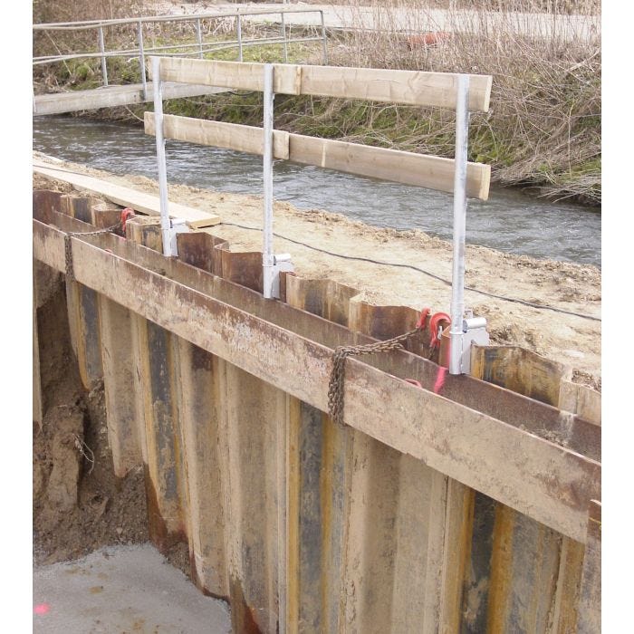 Foto von Müba Spundwandhalter, 8-50 cm, Stahl, verzinkt