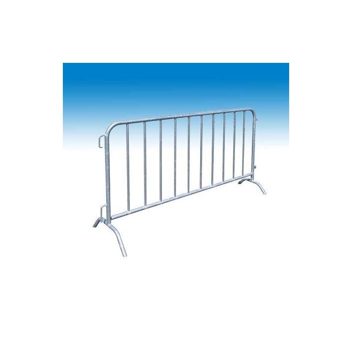 Bild von Müba Absperrgitter, 2 Füße, 10 Füllstäbe, schwer, 2,00x1,10m, verzinkt