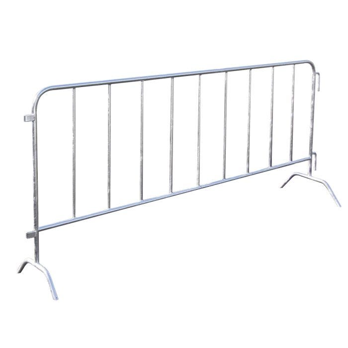 Bild von Müba Absperrgitter, 2 Füße, 9 Füllstäbe, leicht, 2,50x1,10m, verzinkt