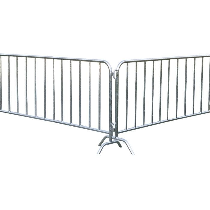 Foto von Müba Absperrgitter, 2 Füße, 13 Füllstäbe, schwer, 2,50x1,10m, verzinkt