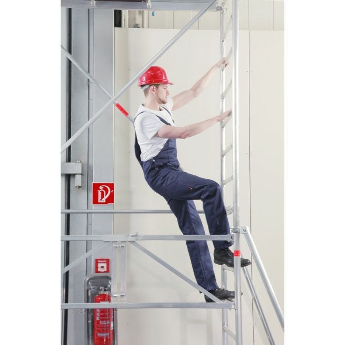 Bild von Müba Alu-Rollgerüst Typ Boy 2, Arbeitshöhe 5,8m, mit Klappe/Aufst.