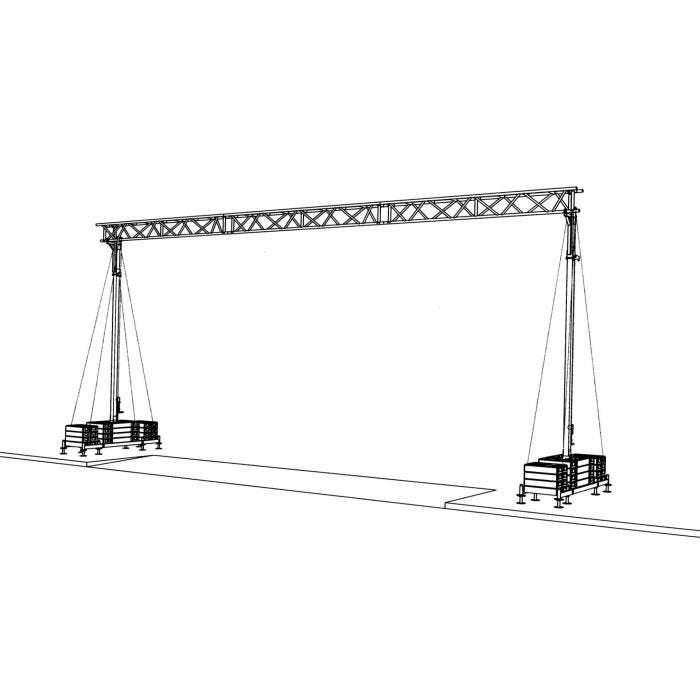 Bild von Müba Kabelbrücke KB 11,50, 20kg/lfm, Durchfahrtsbreite 11,50m