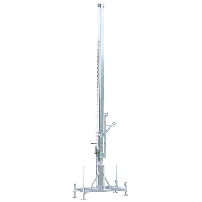 Foto von Müba Standmast mit Sicherheitsbremskurbel für Kabelbrücke
