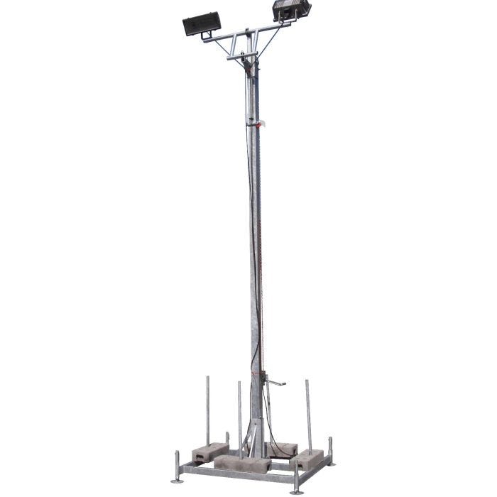 Foto von Müba Lampenmast (ohne Lampen/Ballast), 5,50m hoch, mit Standfuß