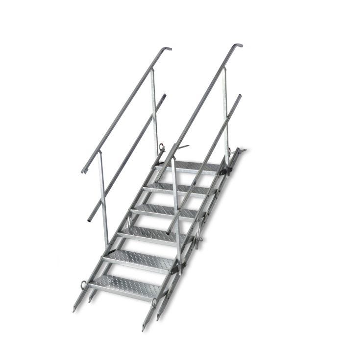 Foto von Müba Bautreppe, 6 Stufen, Geländer, 1,84m, verz.