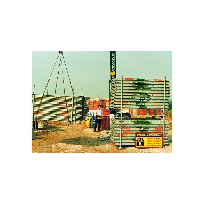Foto von Müba Gerüstpalette, lichtes Maß 1,30x1,20m, verstellbar 0,70-1,30m, verz.