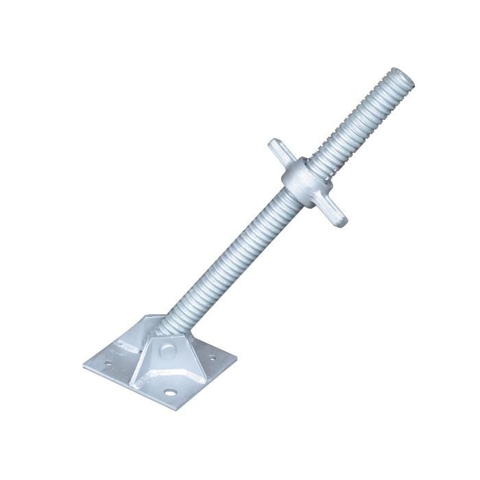 Bild von Müba Gewindefußplatte Ø38mm, Länge 520mm, schwenkbar, 25kN, verz.